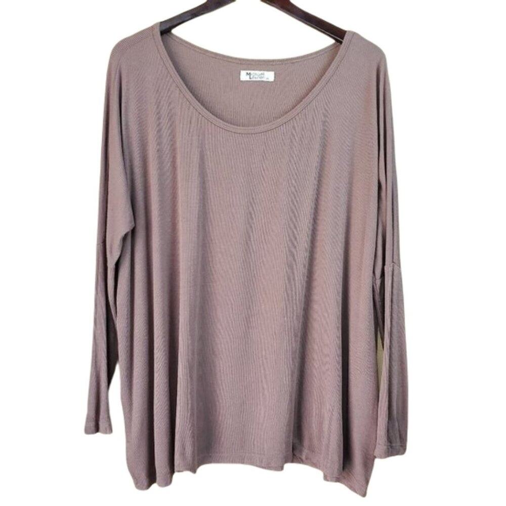 Michael Lauren Oversized Drop Shoulder Knit Top